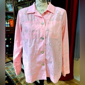 Vintage 1990’s Denim & Co Floral Light Weight Summer Jacket